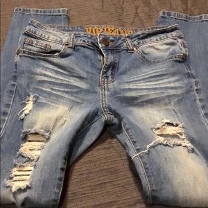 VIP destroyed skinny jeans